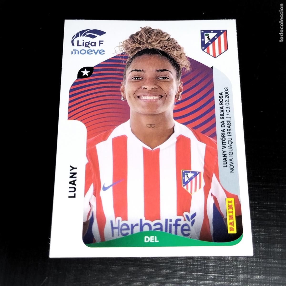 Cromos de f&uacute;tbol: 59 LUANY AT ATLETICO DE MADRID CROMOS LIGA F MOEVE FEMENINA PANINI 2025 2026 25 26