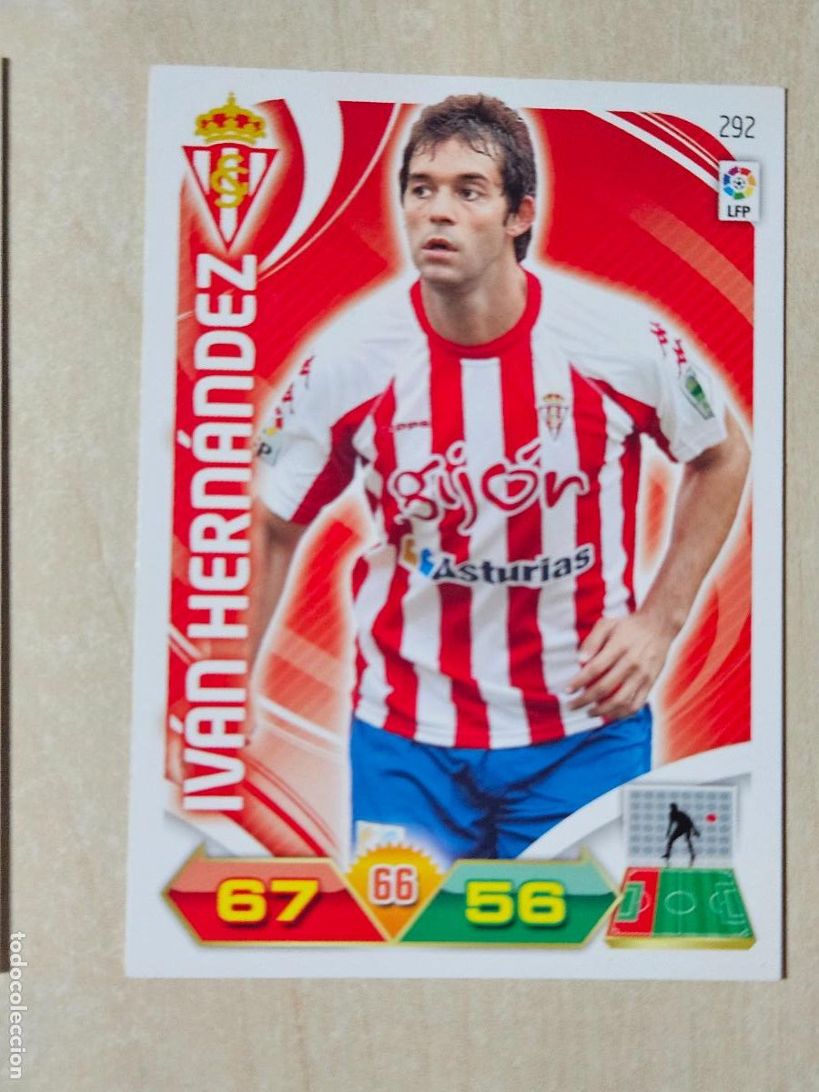 Cromos de f&uacute;tbol: FICHA N&ordm; 292 IVAN HERNANDEZ - ADRENALYN 11 12 - PANINI 2011 -12 - CROMO - SPORTING DE GIJON