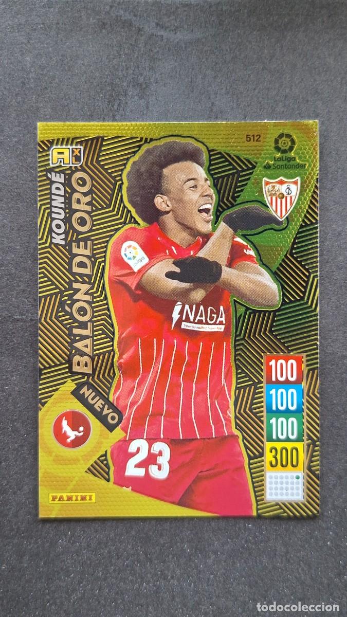 Cromos de f&uacute;tbol: L1 KOUNDE SEVILLA F. C. 512 NUEVO BALON DE ORO PANINI ADRENALYN XL 2021 2022 21 22