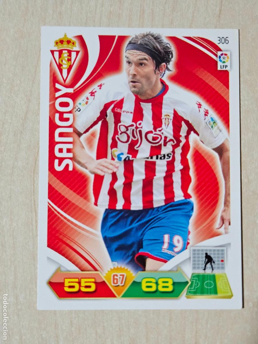 Cromos de f&uacute;tbol: FICHA N&ordm; 306 SANGOY - ADRENALYN 11 12 - PANINI 2011 -12 - CROMO - SPORTING DE GIJON