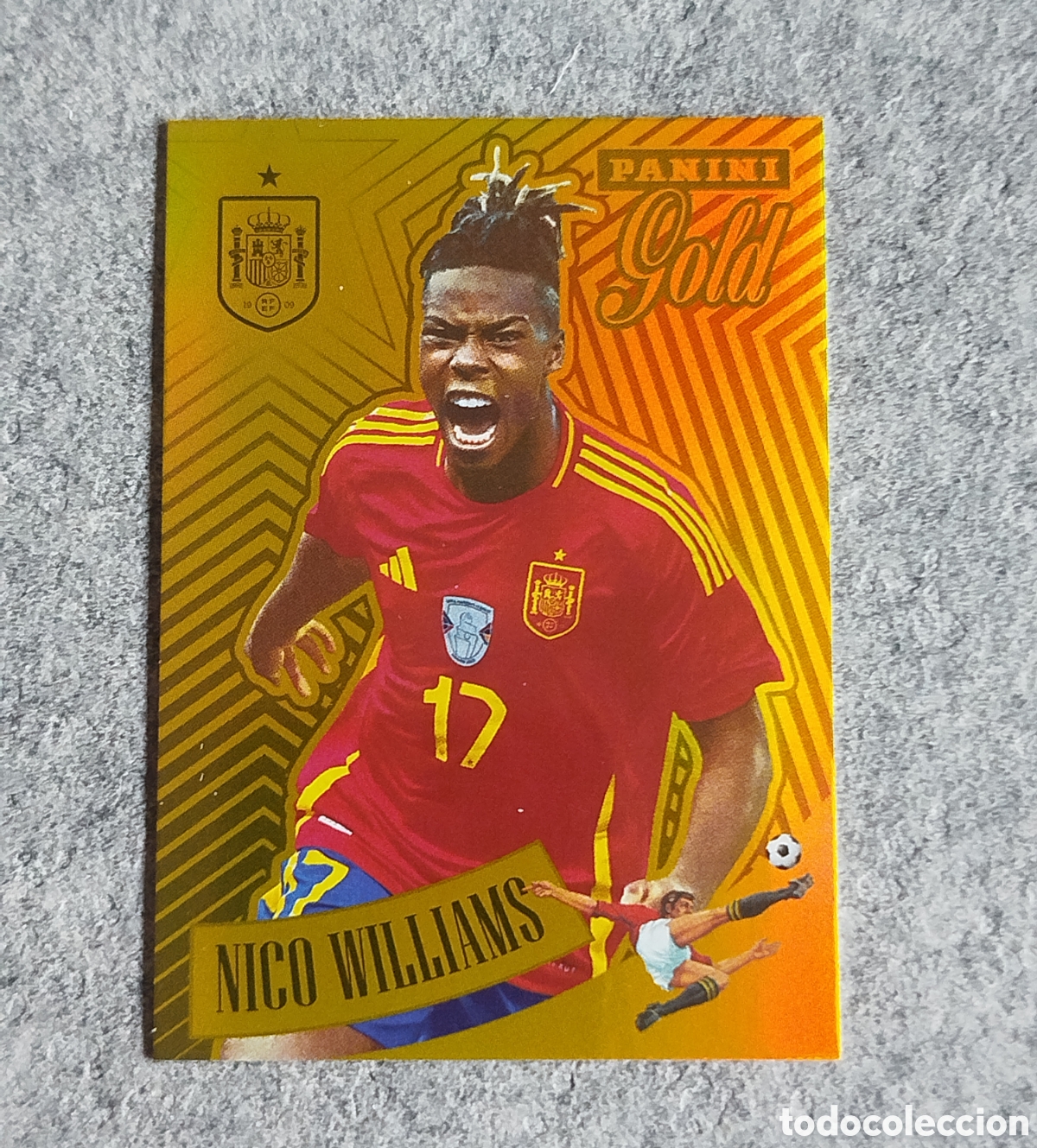 Cromos de f&uacute;tbol: NICO WILLIAMS GOLD # 90 PANINI TRIBUTO SELECCION ESPA&Ntilde;OLA ESPA&Ntilde;A CROMO CARD MUNDIAL 2026