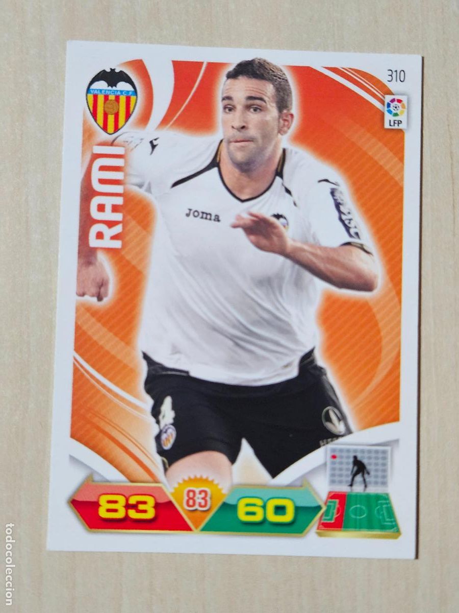 Football Stickers: FICHA N&ordm; 310 RAMI - ADRENALYN 11 12 - PANINI 2011 -12 - CROMO - VALENCIA