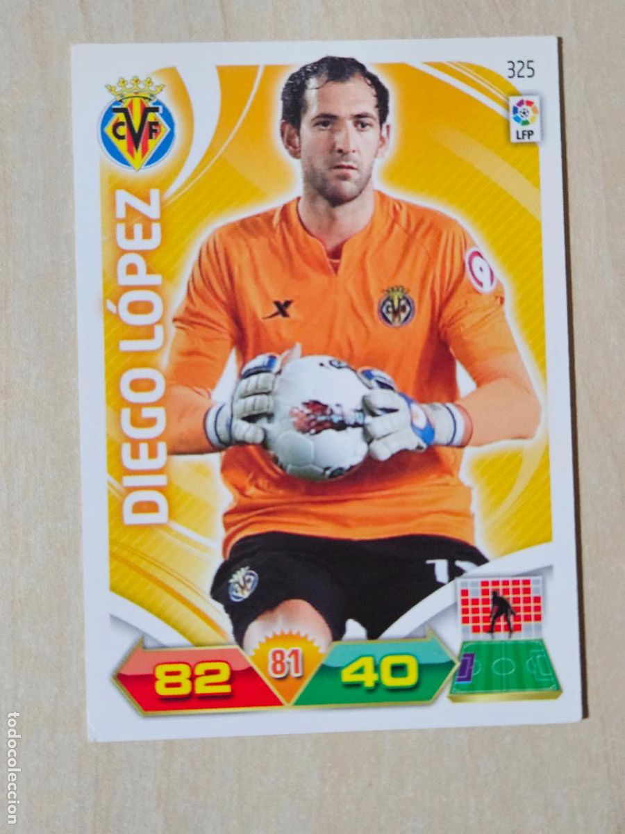 Cromos de f&uacute;tbol: FICHA N&ordm; 325 DIEGO LOPEZ - ADRENALYN 11 12 - PANINI 2011 -12 - CROMO - VILLARREAL