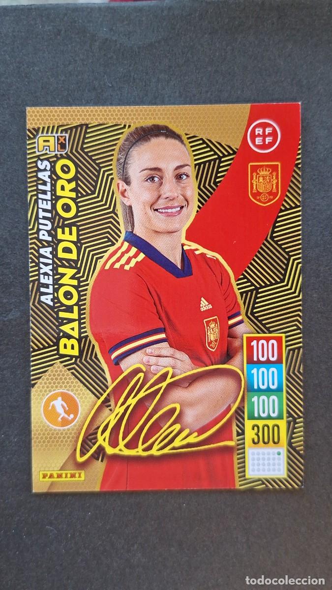 Cromos de f&uacute;tbol: L1 ALEXIA PUTELLAS SELECCION ESPA&Ntilde;OLA BALON DE ORO FIRMADO PANINI ADRENALYN XL 2021 2022 21 22