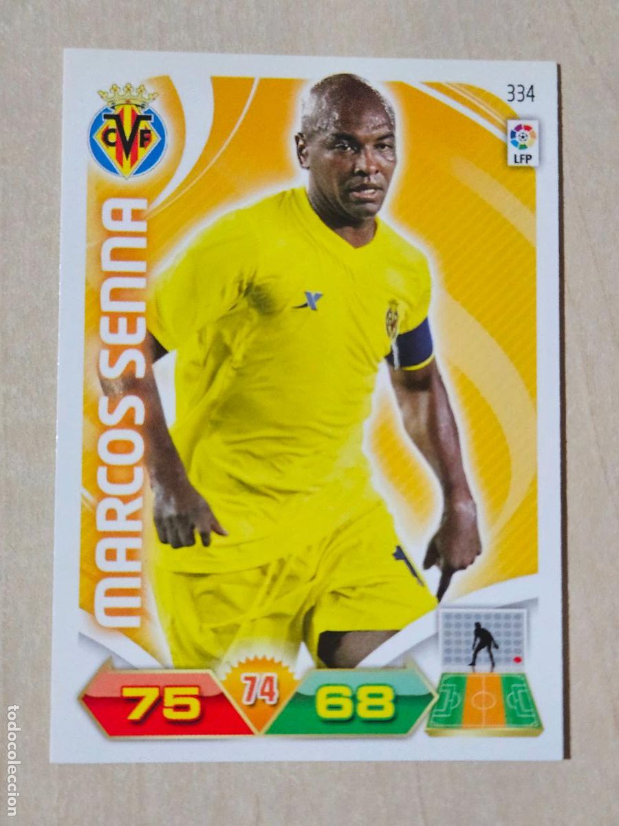 Cromos de f&uacute;tbol: FICHA N&ordm; 334 MARCOS SENNA - ADRENALYN 11 12 - PANINI 2011 -12 - CROMO - VILLARREAL
