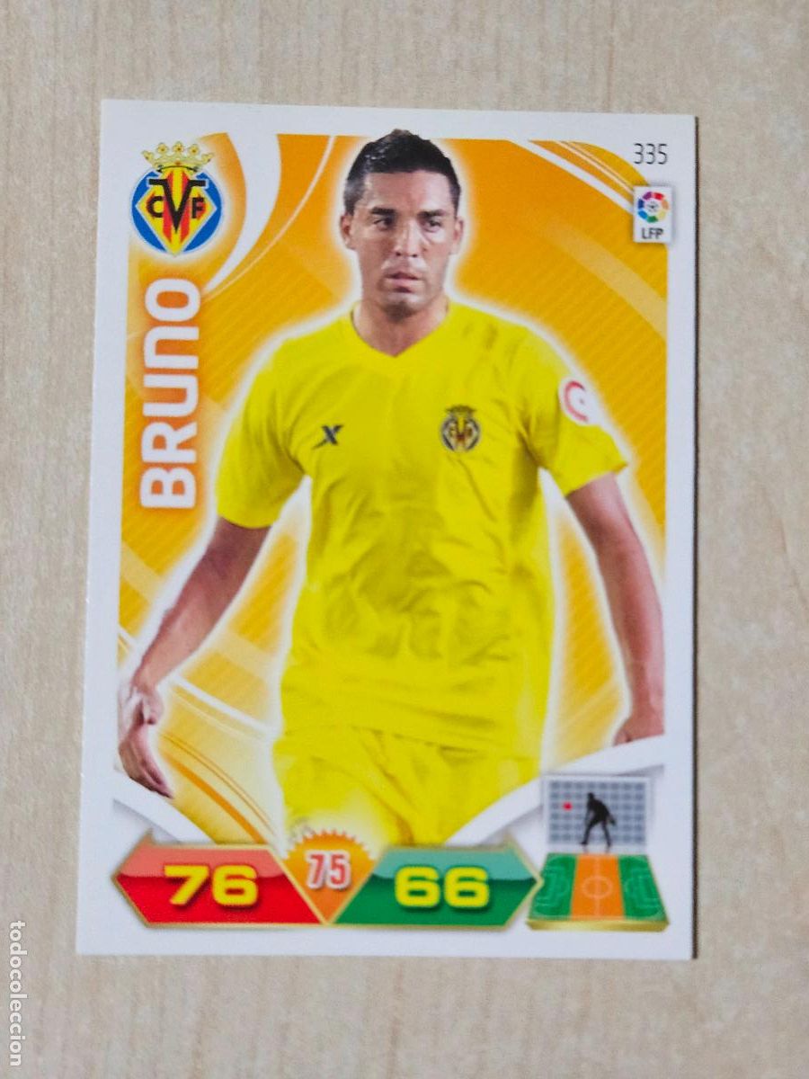 Cromos de f&uacute;tbol: FICHA N&ordm; 335 BRUNO - ADRENALYN 11 12 - PANINI 2011 -12 - CROMO - VILLARREAL