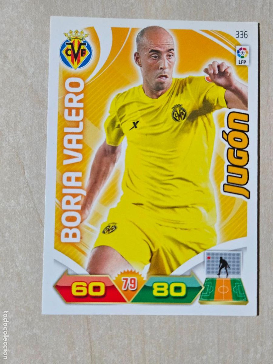 Cromos de f&uacute;tbol: FICHA N&ordm; 336 BORJA VALERO - ADRENALYN 11 12 - PANINI 2011 -12 - CROMO - VILLARREAL