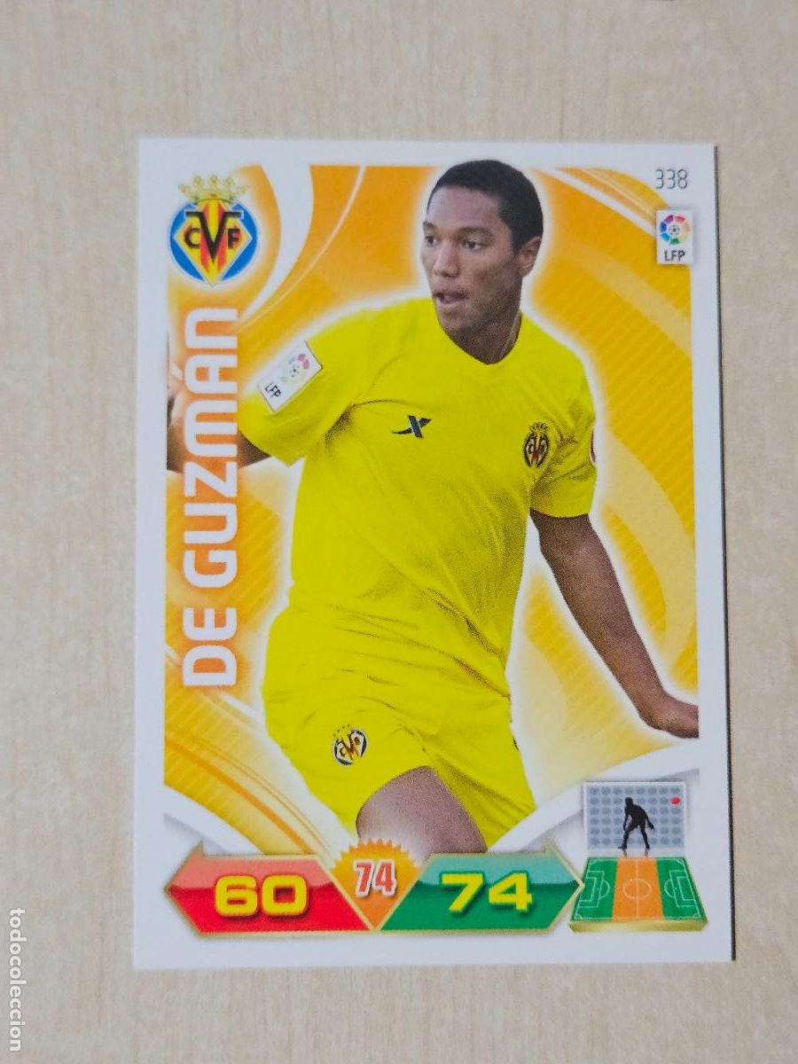 Cromos de f&uacute;tbol: FICHA N&ordm; 338 DE GUZMAN - ADRENALYN 11 12 - PANINI 2011 -12 - CROMO - VILLARREAL