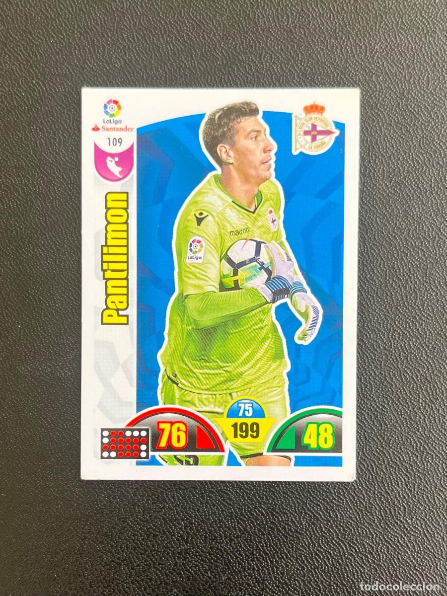 Cromos de f&uacute;tbol: 109 PANTILIMON DEPORTIVO A CORU&Ntilde;A DEPOR ADRENALYN 2017 2018 CROMO PANINI LA LIGA SANTANDER 17 18