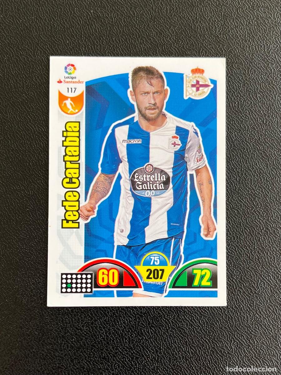 Cromos de f&uacute;tbol: 117 FEDE CARTABIA DEPORTIVO A CORU&Ntilde;A DEPOR ADRENALYN 2017 2018 CROMO PANINI LA LIGA SANTANDER 17 18