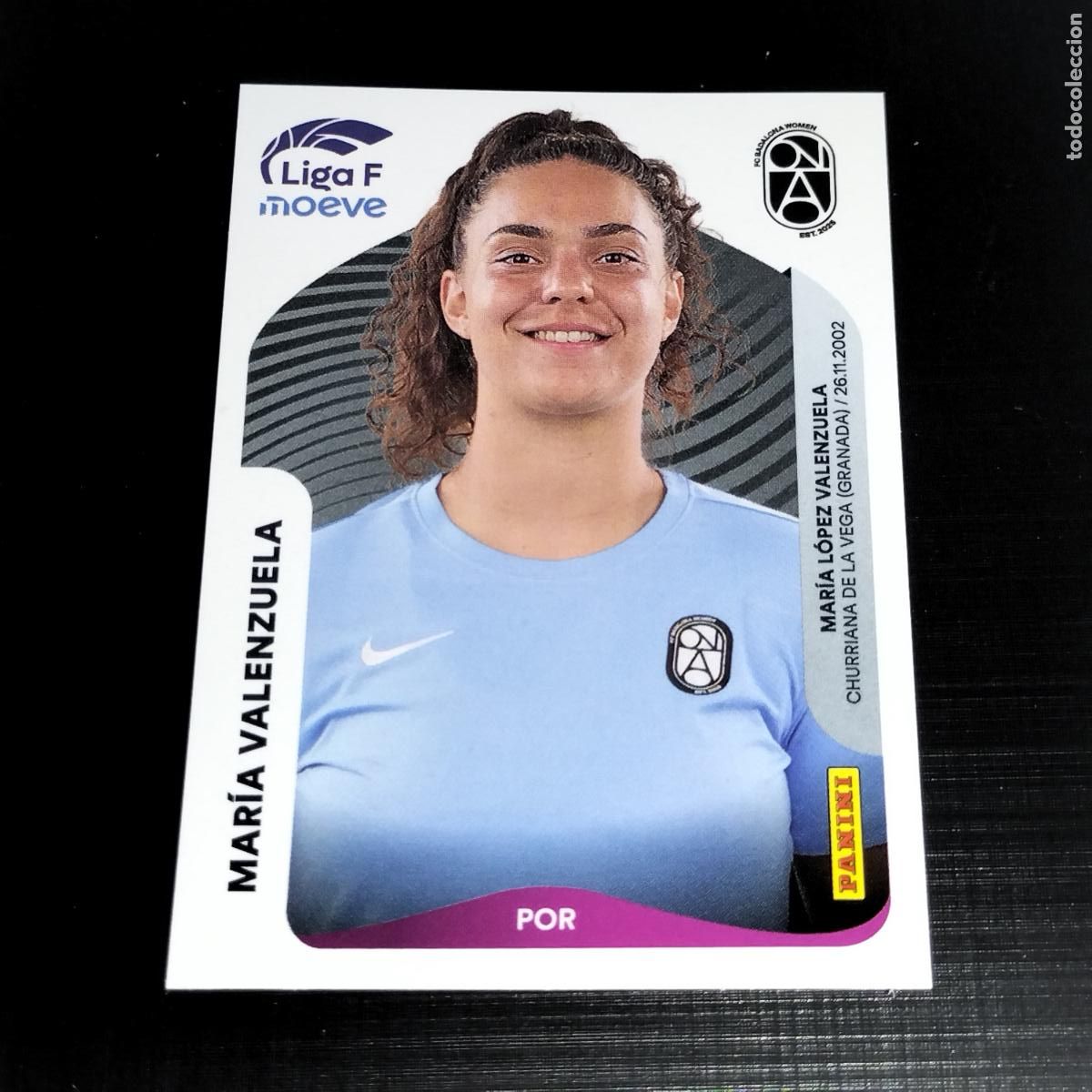 Cromos de f&uacute;tbol: 65 MARIA VALENZUELA FC BADALONA WOMEN CROMOS LIGA F MOEVE FEMENINA PANINI 2025 2026 25 26