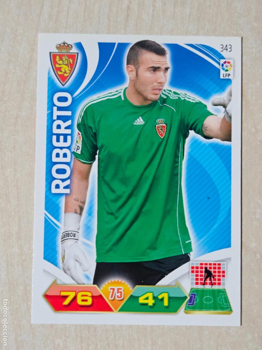 Cromos de f&uacute;tbol: FICHA N&ordm; 343 ROBERTO - ADRENALYN 11 12 - PANINI 2011 -12 - CROMO - VILLARREAL