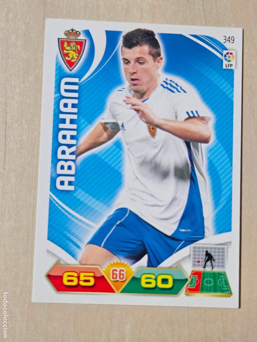 Cromos de f&uacute;tbol: FICHA N&ordm; 349 ABRAHAM - ADRENALYN 11 12 - PANINI 2011 -12 - CROMO - REAL ZARAGOZA
