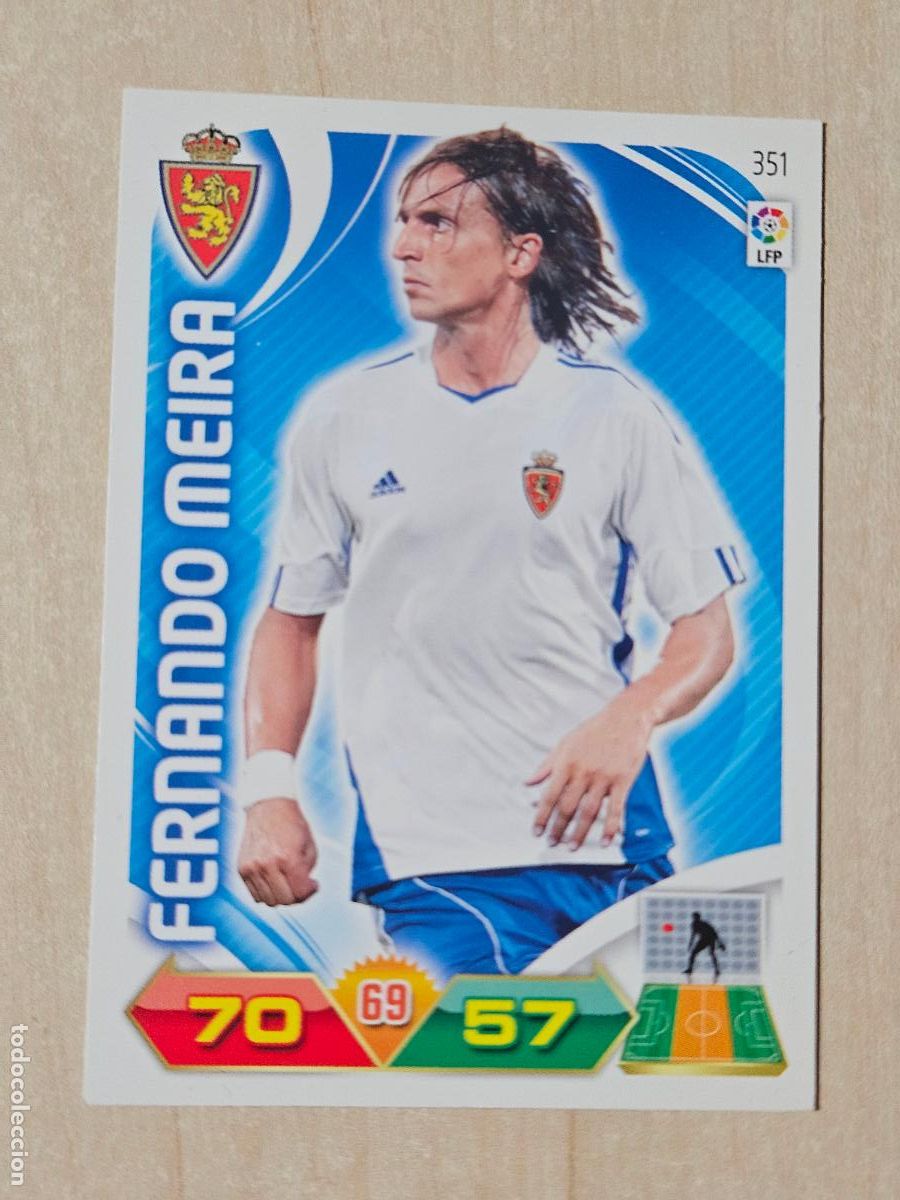 Cromos de f&uacute;tbol: FICHA N&ordm; 351 FERNANDO MEIRA - ADRENALYN 11 12 - PANINI 2011 -12 - CROMO - REAL ZARAGOZA