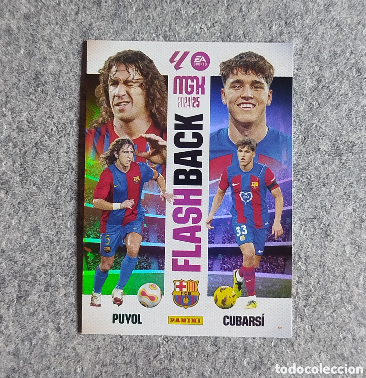Cromos de f&uacute;tbol: CUBARSI PUYOL FLASHBACK MEGACRACKS 2024 CARD MGK PANINI 24 25 CROMO FC BARCELONA BAR&Ccedil;A