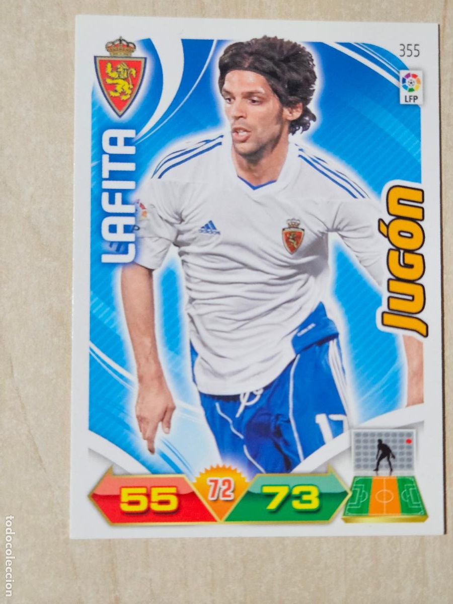 Cromos de f&uacute;tbol: FICHA N&ordm; 355 LAFITA - ADRENALYN 11 12 - PANINI 2011 -12 - CROMO - REAL ZARAGOZA
