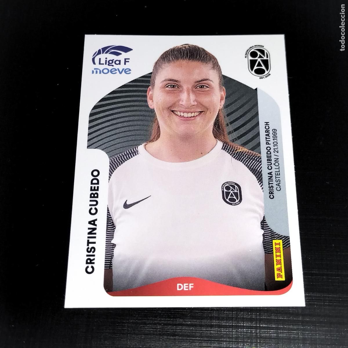 Cromos de f&uacute;tbol: 68 CRISTINA CUBEDO FC BADALONA WOMEN CROMOS LIGA F MOEVE FEMENINA PANINI 2025 2026 25 26