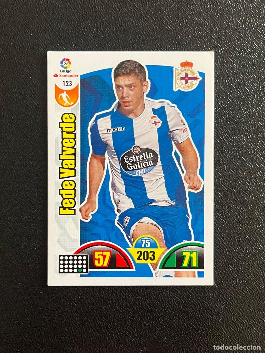 Cromos de f&uacute;tbol: 123 FEDE VALVERDE DEPORTIVO A CORU&Ntilde;A DEPOR ADRENALYN 2017 2018 CROMO PANINI LA LIGA SANTANDER 17 18