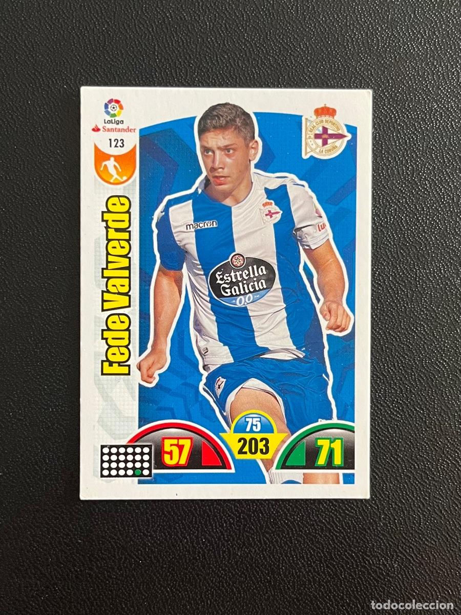 Cromos de f&uacute;tbol: 123 FEDE VALVERDE DEPORTIVO A CORU&Ntilde;A DEPOR ADRENALYN 2017 2018 CROMO PANINI LA LIGA SANTANDER 17 18