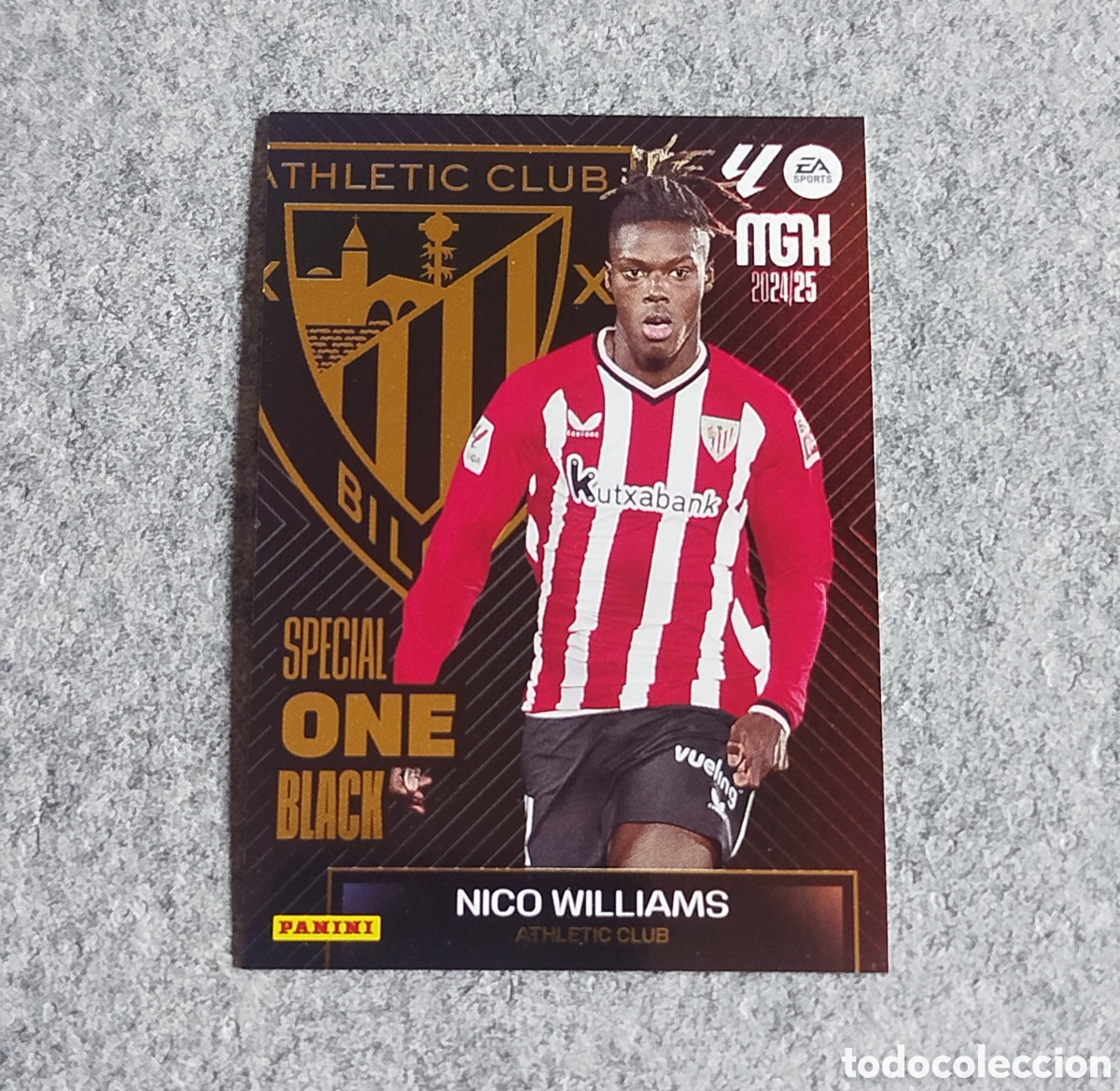 Cromos de f&uacute;tbol: SPECIAL ONE BLACK NICO WILLIAMS MEGACRACKS 2024 CARD MGK PANINI 24 25 ATHLETIC BILBAO CROMO