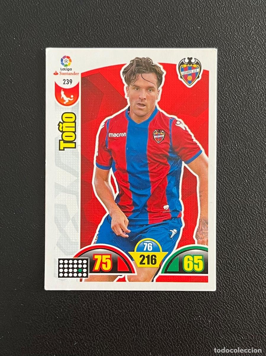 Cromos de f&uacute;tbol: 239 TO&Ntilde;O UD LEVANTE ADRENALYN 2017 2018 CROMO PANINI LA LIGA SANTANDER 17 18
