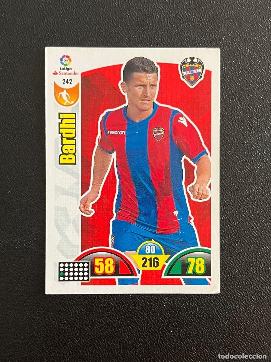 Cromos de f&uacute;tbol: 242 BARDHI UD LEVANTE ADRENALYN 2017 2018 CROMO PANINI LA LIGA SANTANDER 17 18