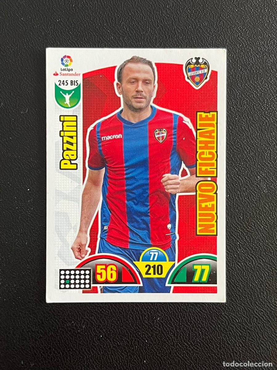 Cromos de f&uacute;tbol: 245 BIS PAZZINI UD LEVANTE ADRENALYN 2017 2018 CROMO PANINI LA LIGA SANTANDER 17 18