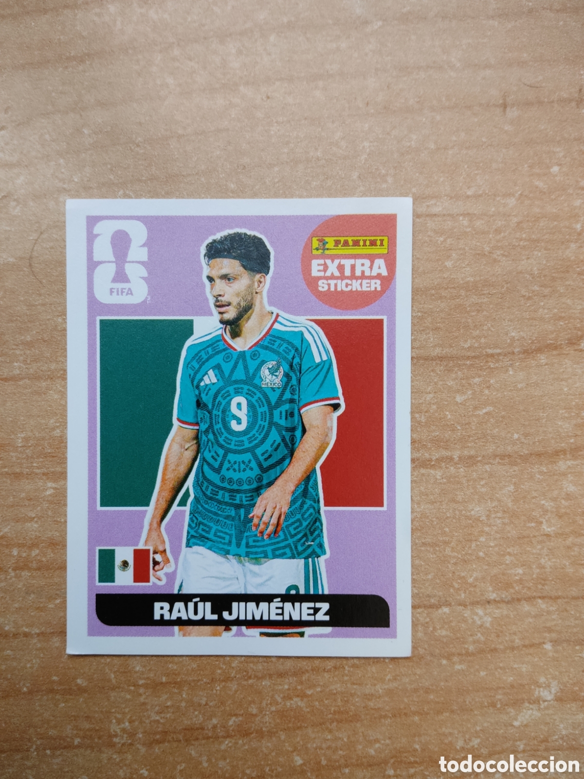 Cromos de f&uacute;tbol: RAUL JIMENEZ EXTRA STICKER ROSA MEXICO MUNDIAL 2026