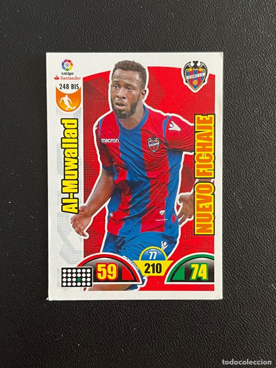 Cromos de f&uacute;tbol: 248 BIS AL-MUWALLAD UD LEVANTE ADRENALYN 2017 2018 CROMO PANINI LA LIGA SANTANDER 17 18