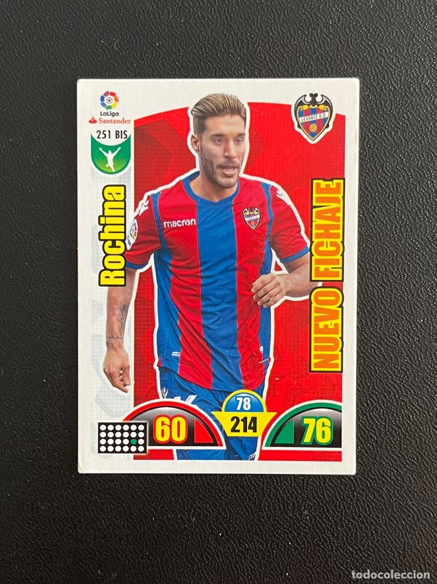 Cromos de f&uacute;tbol: 251 BIS ROCHINA UD LEVANTE ADRENALYN 2017 2018 CROMO PANINI LA LIGA SANTANDER 17 18