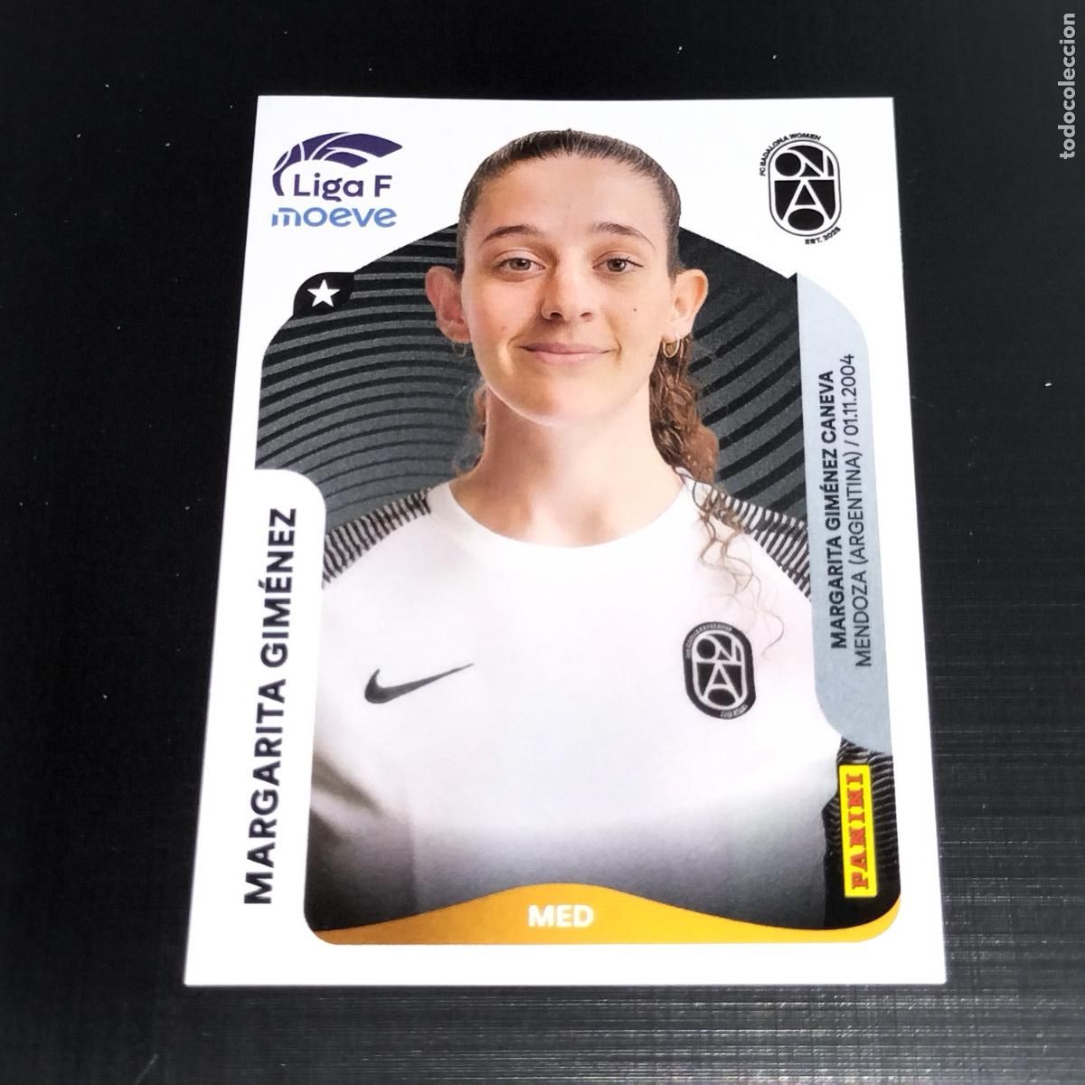 Cromos de f&uacute;tbol: 73 B MARGARITA GIMENEZ FC BADALONA WOMEN CROMOS LIGA F MOEVE FEMENINA PANINI 2025 2026 25 26