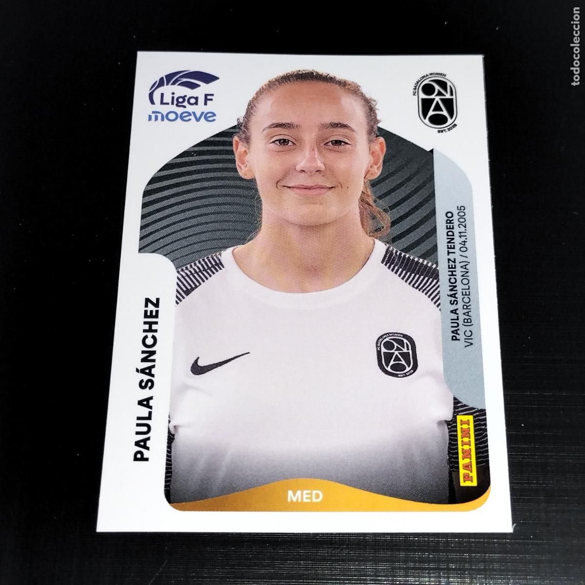 Cromos de f&uacute;tbol: 74 PAULA SANCHEZ FC BADALONA WOMEN CROMOS LIGA F MOEVE FEMENINA PANINI 2025 2026 25 26