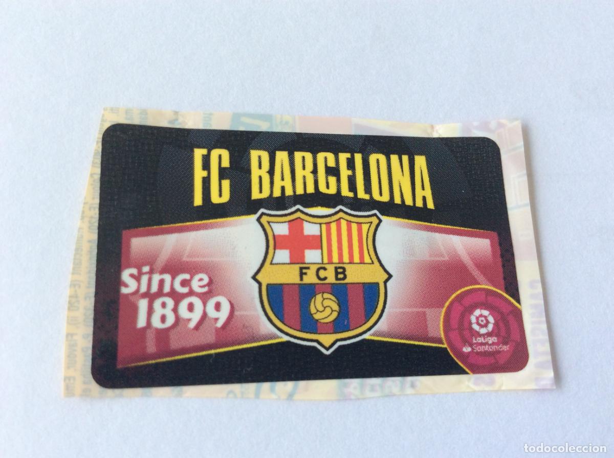 Cromos de f&uacute;tbol: Escudo FC Barcelona Chicle Liga Este 2020 2021 20 21 Panini