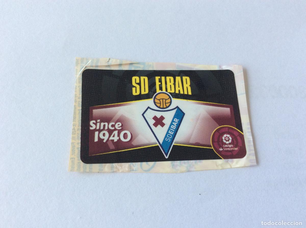 Cromos de f&uacute;tbol: Escudo SD Eibar Chicle Liga Este 2020 2021 20 21 Panini