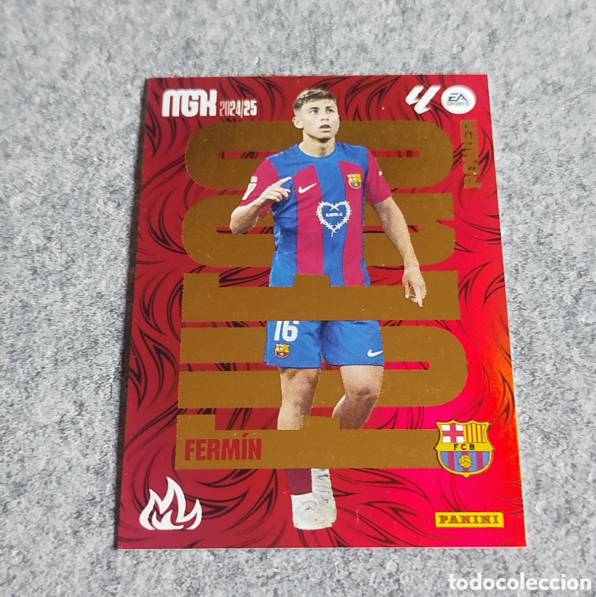 Cromos de Futebol: FERMIN FUEGO POWER MEGACRACKS 2024 CARD MGK PANINI 24 25 FC BARCELONA BAR&Ccedil;A CROMO