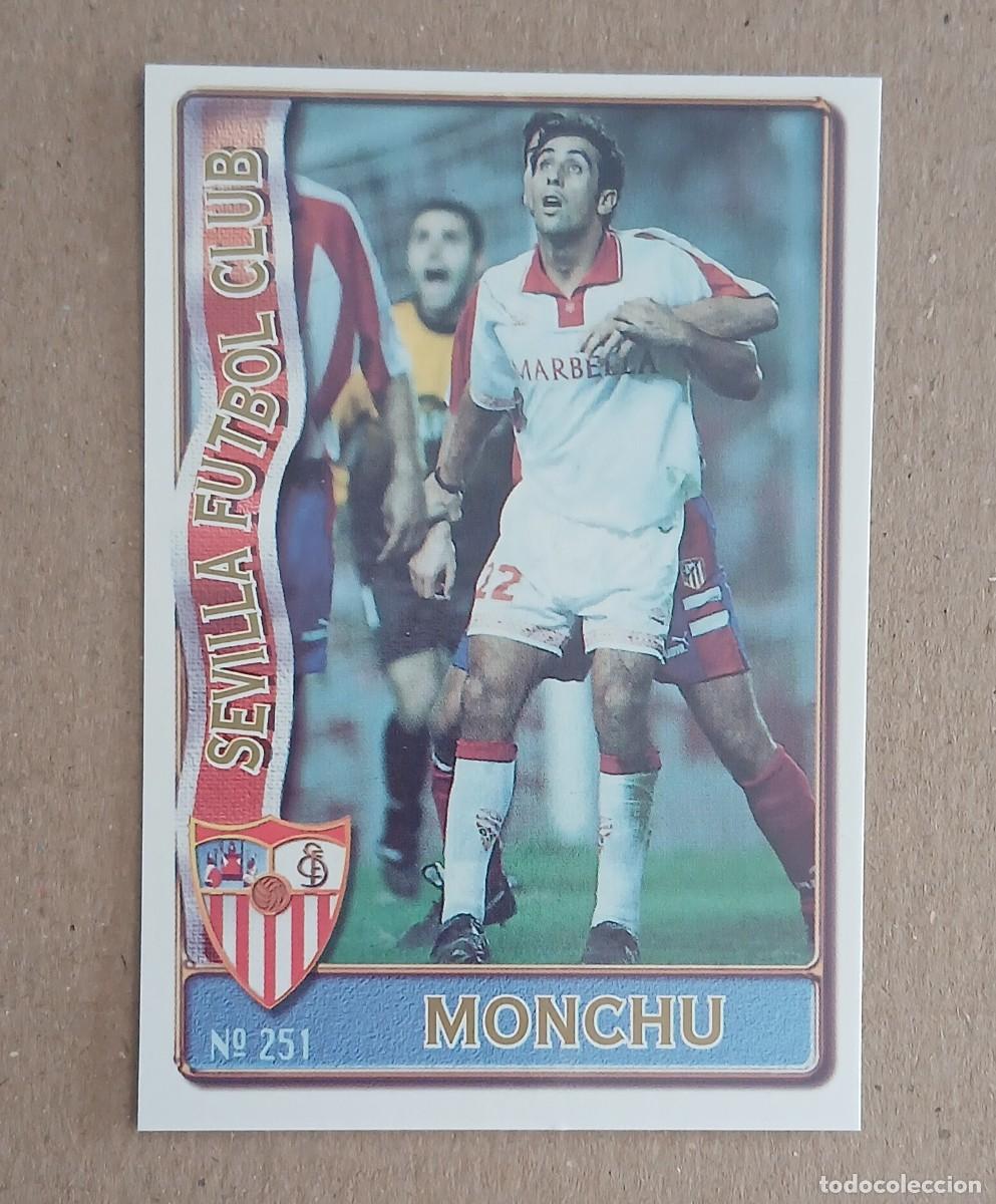Cartes &agrave; collectionner de Football: CROMO n&ordm; 251 MONCHU BAJA SEVILLA MUNDICROMO 96-97. Nuevo de sobre.