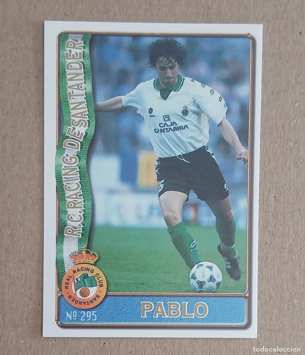 Cartes &agrave; collectionner de Football: CROMO n&ordm; 295 PABLO BAJA RACING DE SANTANDER MUNDICROMO 96-97. Nuevo de sobre.