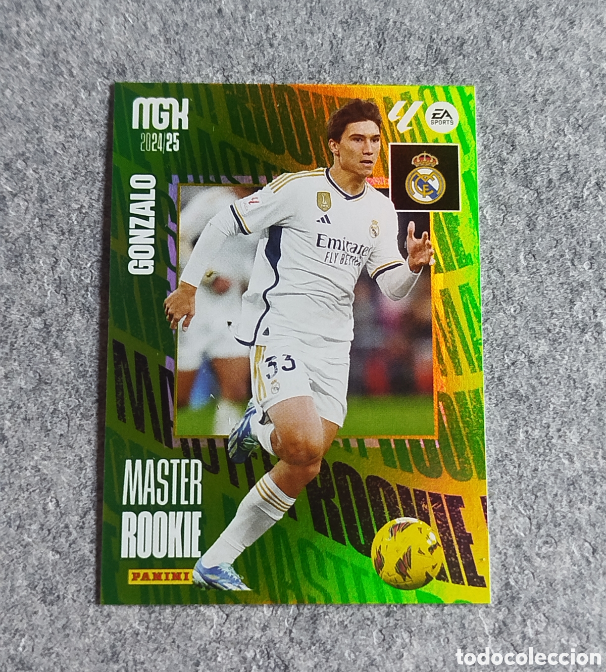 Cromos de f&uacute;tbol: MASTER ROOKIE GONZALO MEGACRACKS 2024 CARD MGK PANINI 24 25 REAL MADRID CROMO
