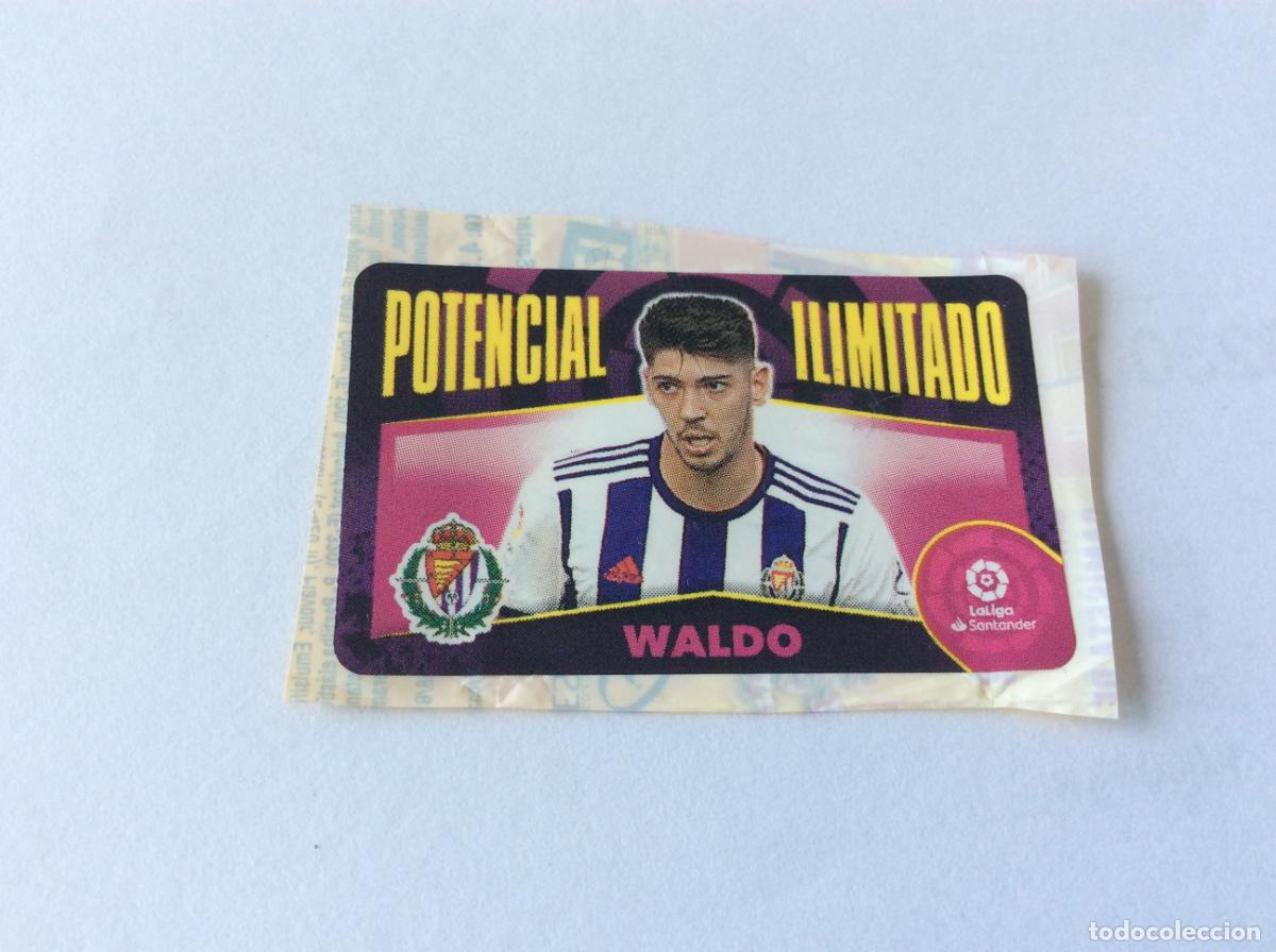 Cromos de f&uacute;tbol: Potencial ilimitado Waldo Real Valladolid Chicle Liga Este 2020 2021 20 21 Panini