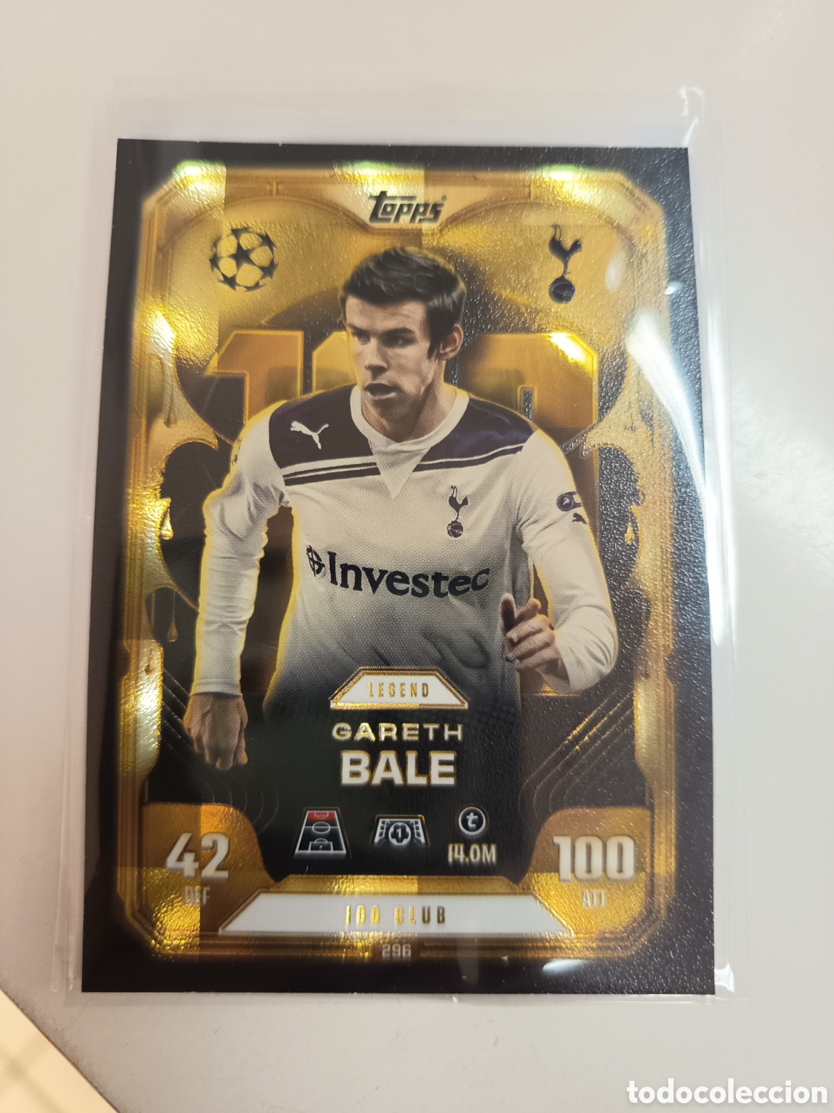 Cromos de f&uacute;tbol: 100 CLUB 296 GARETH BALE MATCH ATTAX EXTRA 2025 2026
