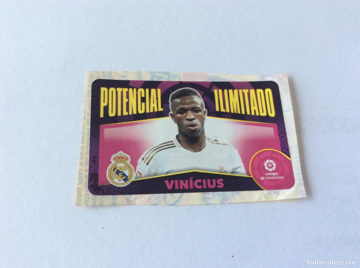 Cromos de f&uacute;tbol: Potencial ilimitado Vinicius Real Madrid Chicle Liga Este 2020 2021 20 21 Panini