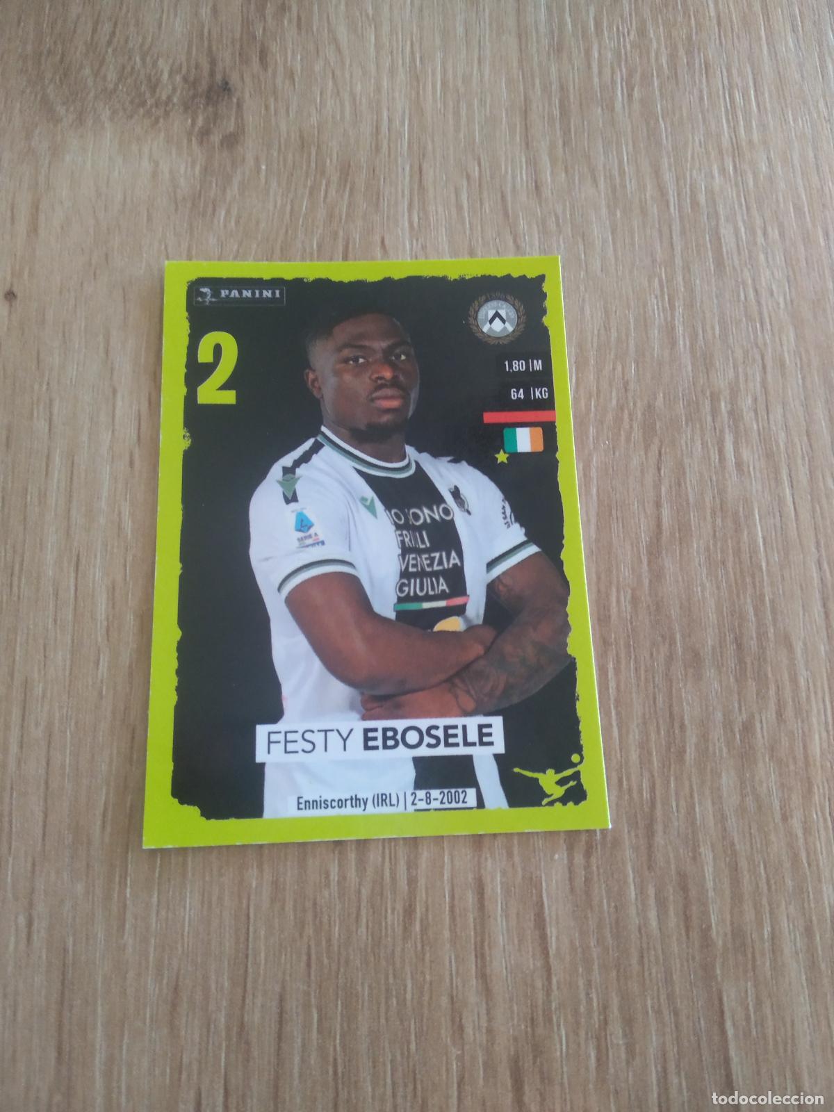 Cromos de f&uacute;tbol: 485 FESTY EBOSELE UDINESE CROMO FUTBOL PANINI LIGA ITALIA 23-24 CALCIATORI 2023-2024