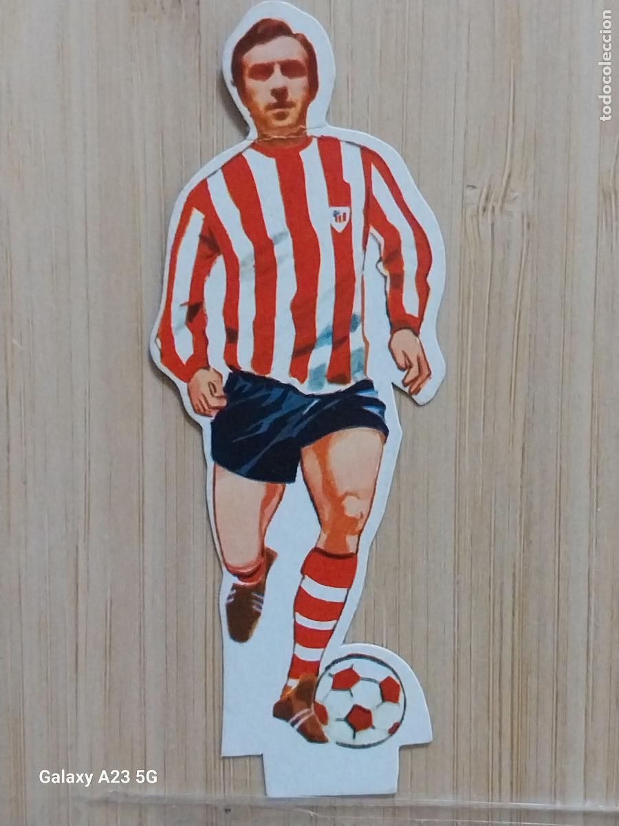 Cromos de f&uacute;tbol: LARRAURI ATHLETIC BILBAO ANCEO CAMPEONES A&Ntilde;O 1973 73 74 CROMO TROQUELADO SIN PEGAR NUNCA ORIGINAL