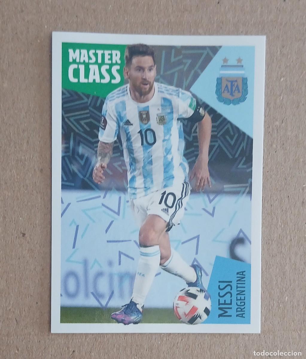 Cromos de f&uacute;tbol: CROMO n&ordm; 61 MESSI ARGENTINA 2022 LOS &Iacute;DOLOS DE LA ROJA CRACKS MUNDIALES DE CARREFOUR. Nuevo.