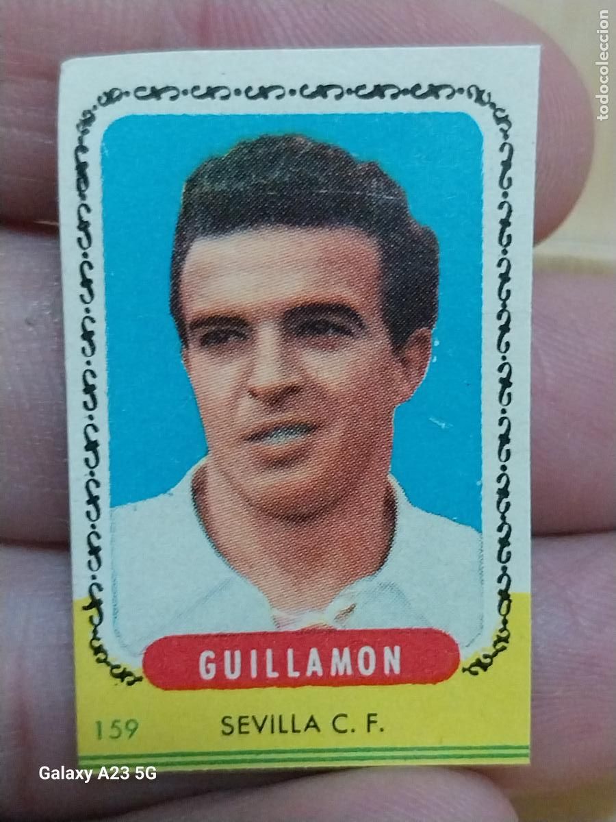 Cromos de f&uacute;tbol: GUILLAMON SEVILLA CF ED BRUGUERA CAMPEONES ESTE A&Ntilde;O 1955 55 56 CROMO 159 ORIGINAL SIN PEGAR NUNCA