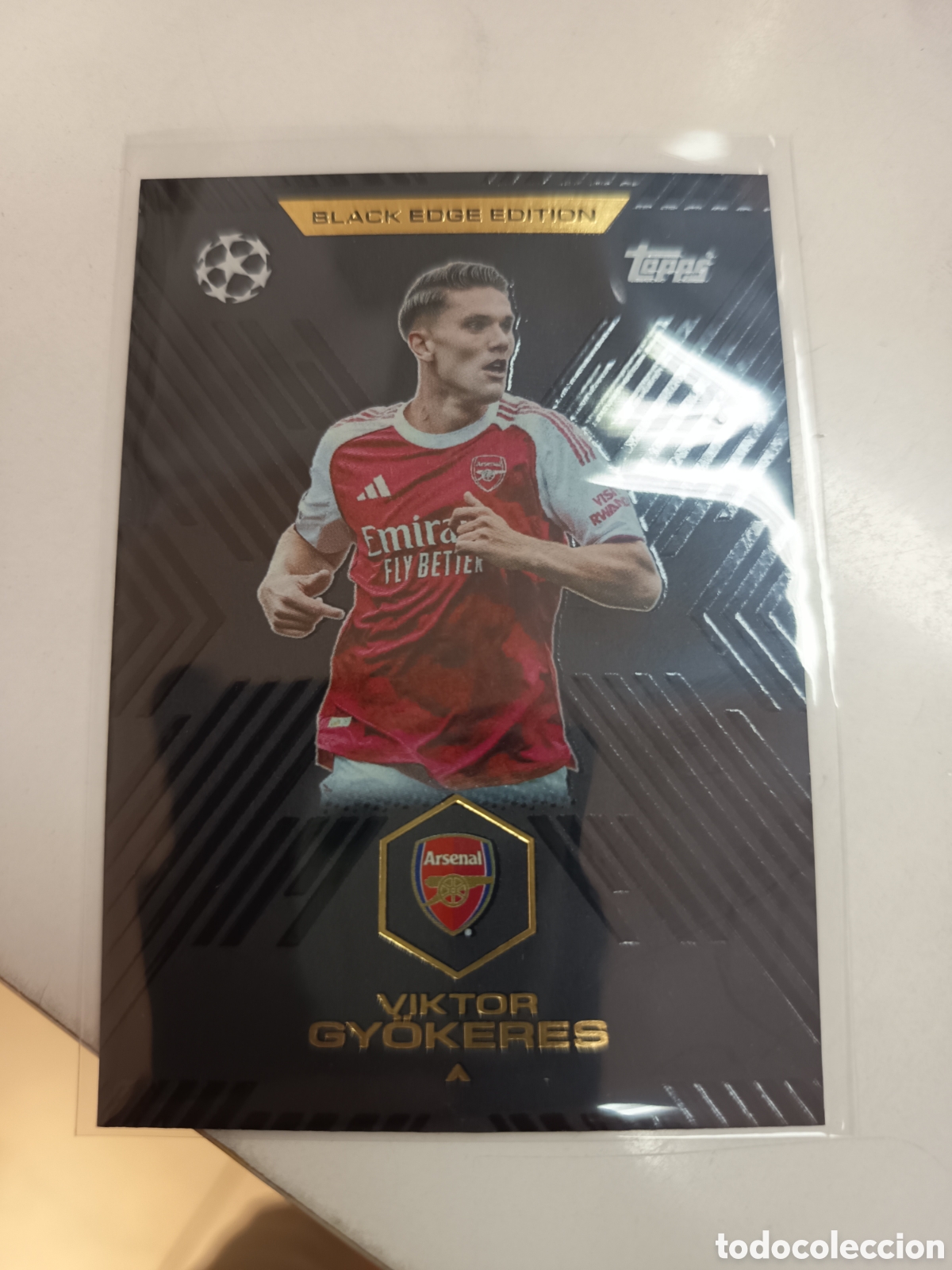 Cromos de f&uacute;tbol: BLACK EDGE VIKTOR GYOKERES BE2 MATCH ATTAX EXTRA 2025 2026