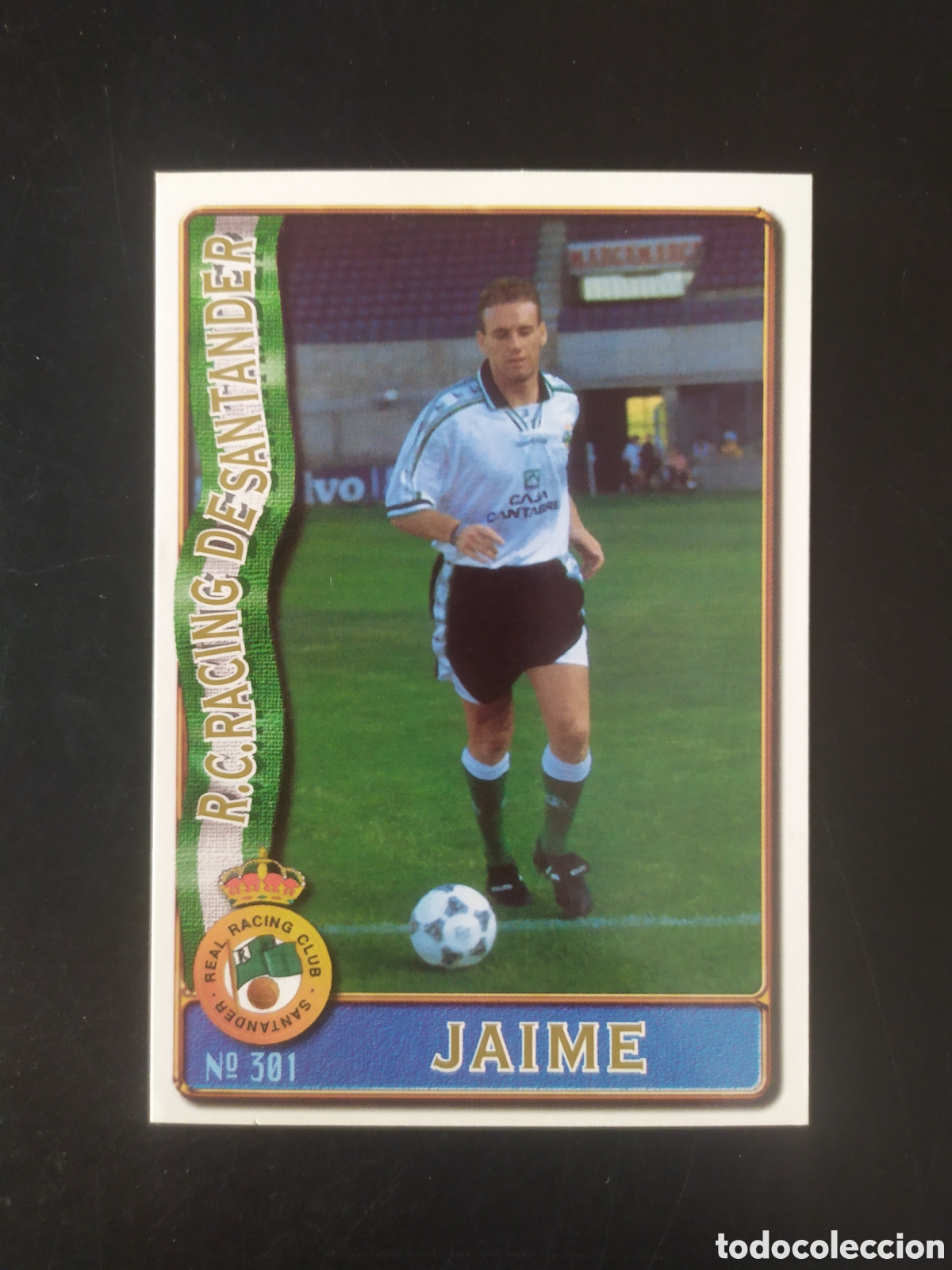 Cromos de f&uacute;tbol: Mundicromo fichas Liga 1996 1997 96 97 Jaime n&deg; 301 Racing Santander