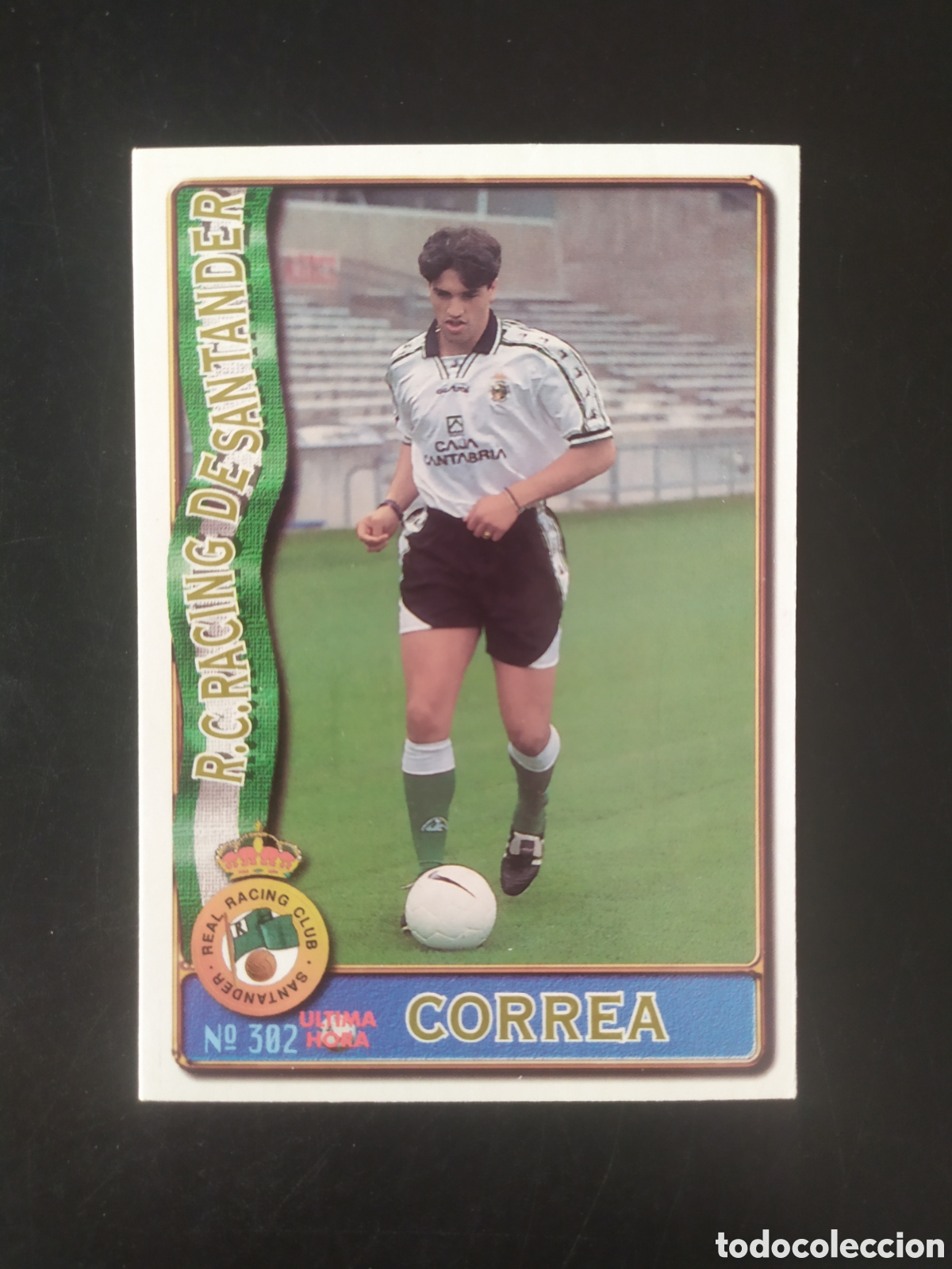 Cromos de f&uacute;tbol: Mundicromo fichas Liga 1996 1997 96 97 Correa ultima hora n&deg; 302 Racing Santander