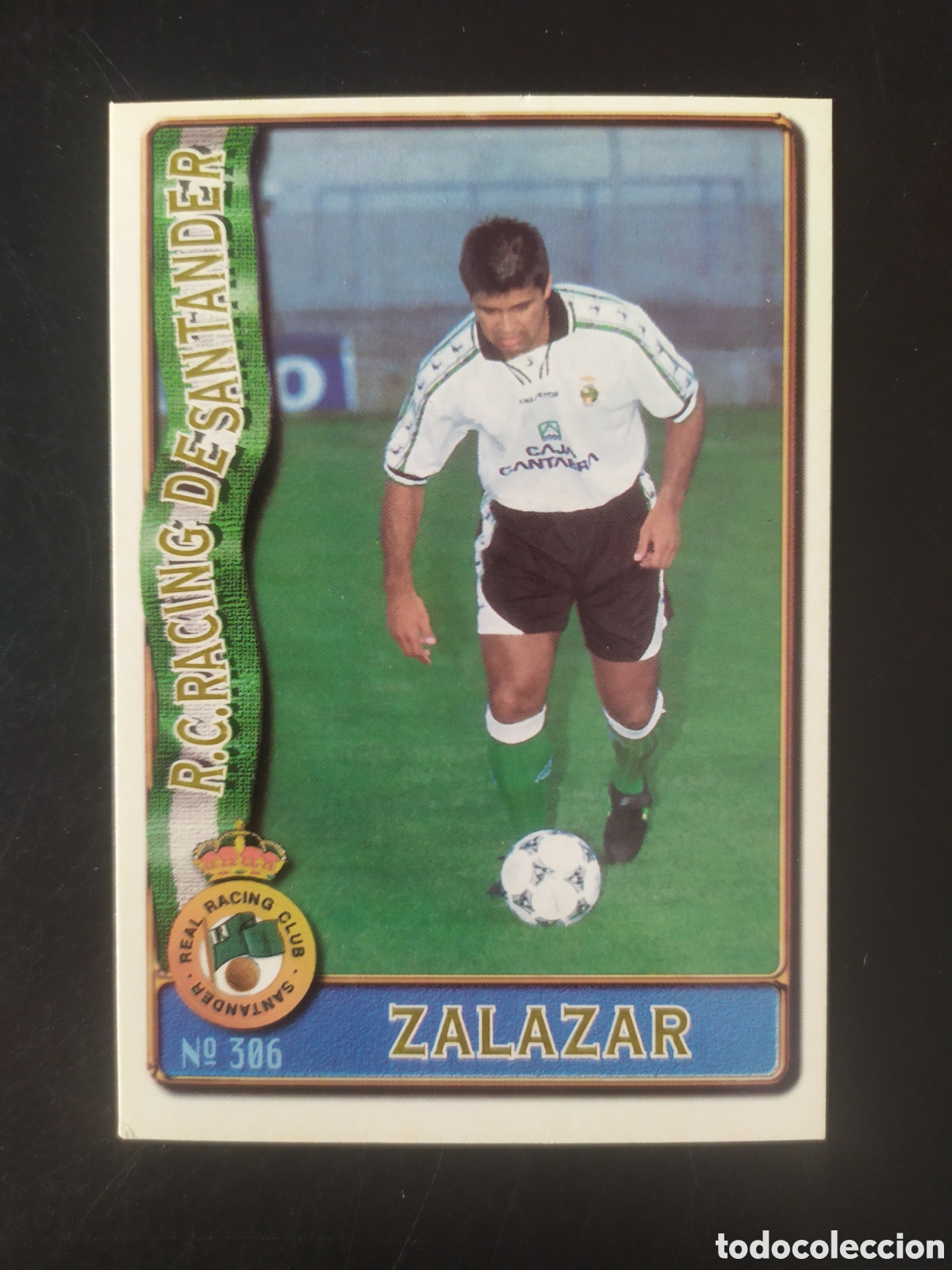 Cromos de f&uacute;tbol: Mundicromo fichas Liga 1996 1997 96 97 Zalazar n&deg; 306 Racing Santander