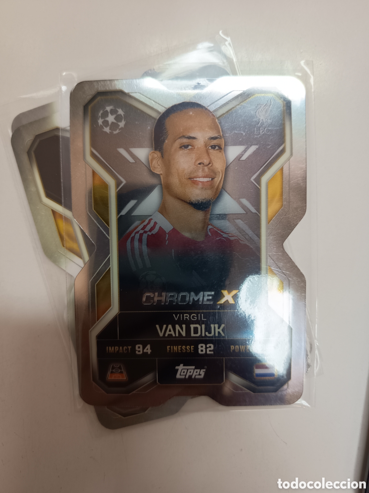 Cromos de f&uacute;tbol: CHROME X CX1 VAN DIJK MATCH ATTAX EXTRA 2025 2026